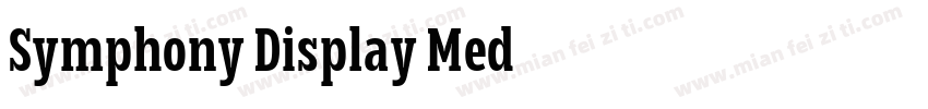 Symphony Display Med字体转换